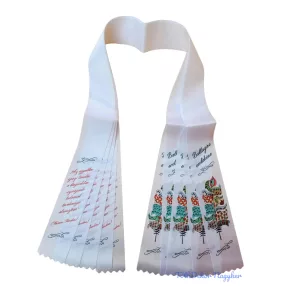 Ballagási szalag 6 cm - Mintás-Weöres
