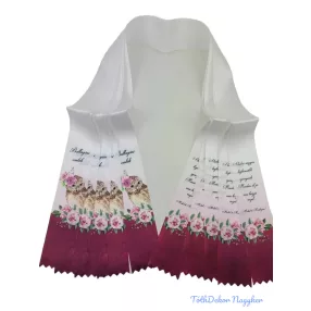 Ballagási szalag 6 cm - Peóniás Bagoly