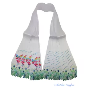 Ballagási szalag 6 cm - Színes lepkés