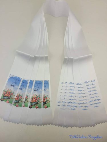 Ballagási szalag 7 cm - Fecskés talicska