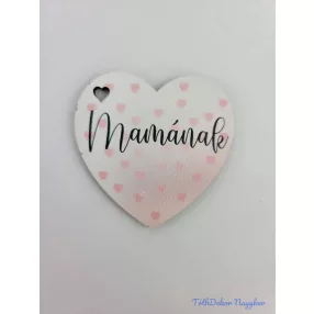 Mamának szivecskés tábla 5,5x5,5cm - kis szív