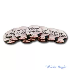 Ballagásod alkalmából 3 cm táblácska - Púder