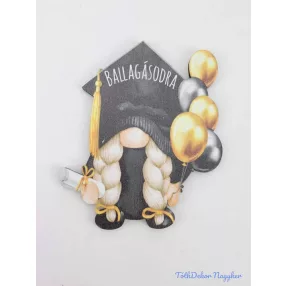 Ballagó manó lufikkal és felirattal - Lány