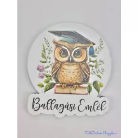 Ballagó bagoly táblácska