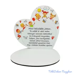 Kis talpas fa szív 13,2x12,8cm - Bölcsőde…