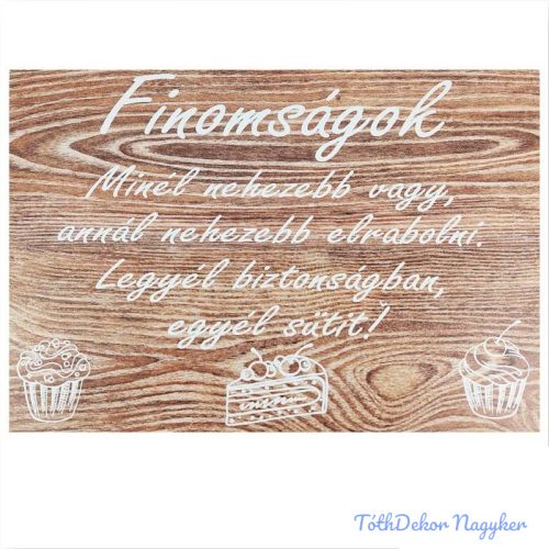 Esküvői tábla 30x20cm - Finomságok...