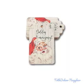 Ajándékcímke 5db/csomag 6,5x4cm - Kedves Mikulás