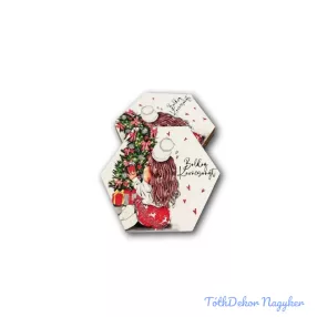   Sokszög karácsonyi 5db/csomag 6,5x7,5cm - Csajos Karácsony