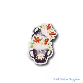 Fekete bögre 5db/csomag 7,2x6,3cm