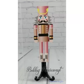 Karácsonyi tégla plexi 14x7,5cm - Diótörő Púder