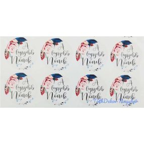 A legszebb nőnek matrica 24db/A4 lap - Halvány Púder