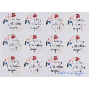 Boldog Valentin napot 24db/A4 lap - Halvány Púder