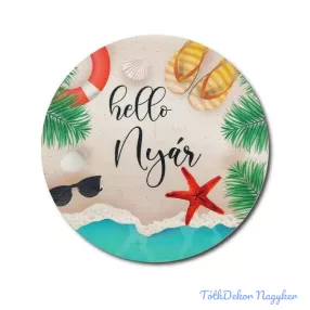 Helló Nyár - Tengerpart korong 13 cm