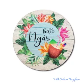 Helló Nyár - Kókuszos trópusi korong 13 cm