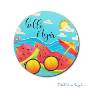 Helló Nyár - Dinnyés tengerpart korong 13 cm