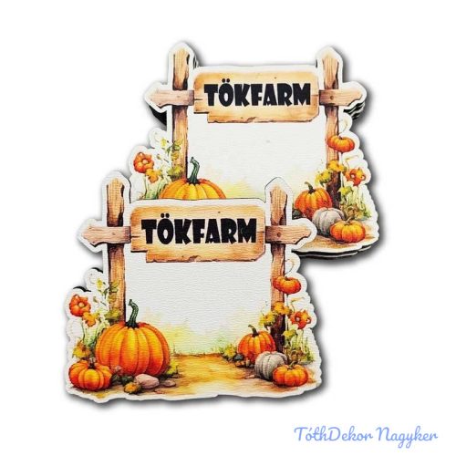 Tökfarm őszi formatábla 6x4,5cm