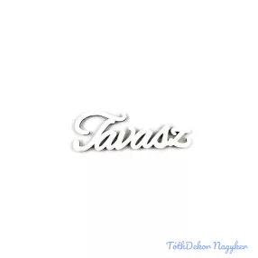Tavasz fa felirat 10x3,5cm 5db/csomag - Fehér