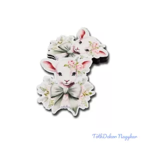 Zöld bárány 8,5x7,6cm