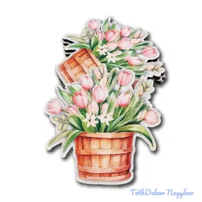 Virágkosár figura M7cm 5db/csomag