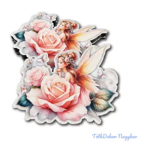 Lány figura arany szárnnyal M7cm 5db/csomag