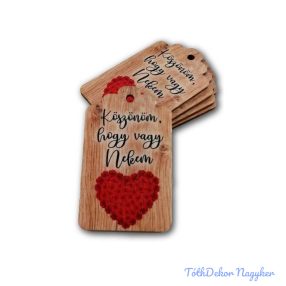 Biléta - Köszönöm, hogy vagy nekem 6,5x4cm 5db/csomag