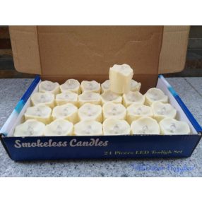 LED gyertya csurgatott mécses 4 cm magas melegfényű