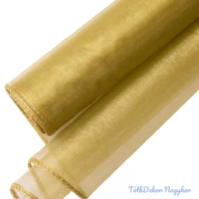 Organza szegett 20cm x 8,2m - Arany
