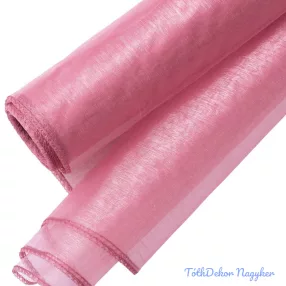 Organza szegett 20cm x 8,2m - Őszi Rózsaszín