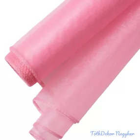 Organza szegett 20cm x 8,2m - Rózsaszín