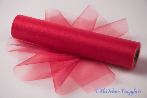 Snow Organza 23,5cm x 10m dekorációs anyag - Ciklámen