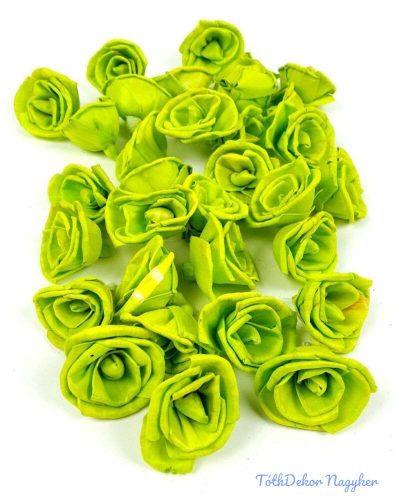 Shola Rose 32 db 4 cm - Zöld szárazvirág fej
