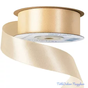 Szatén szalag 25 mm x 22.86 m - Ekrü