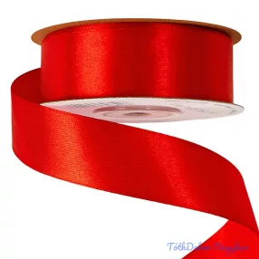 Szatén szalag 25 mm x 22.86 m - Piros