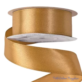 Szatén szalag 25 mm x 22.86 m - Aranybarna