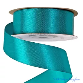 Szatén szalag 25 mm x 22.86 m - Türkizkék