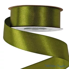 Szatén szalag 25 mm x 22.86 m - Olivazöld