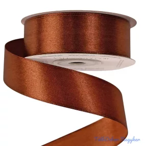 Szatén szalag 25 mm x 22.86 m - Sötétbarna