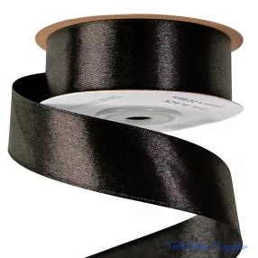 Szatén szalag 25 mm x 22.86 m - Fekete