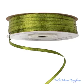 Szatén szalag 3mm x 91.44m - Olivazöld