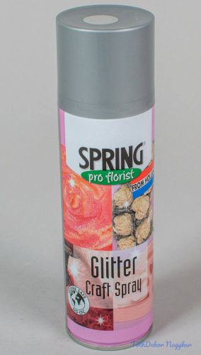 Glitter Spray SPRING 300 ml dekorációs fújós spray - Ezüst