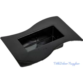 Műanyag tál grafit szürke Szafari M5x24X12cm