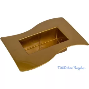 Műanyag tál arany Szafari M5x24X12cm