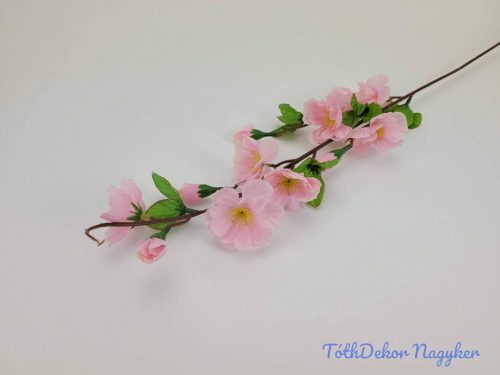 Barack ág szálas selyemvirág 62 cm - Közép rózsaszín