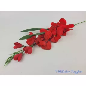 Kardvirág szálas selyem 77 cm - Piros