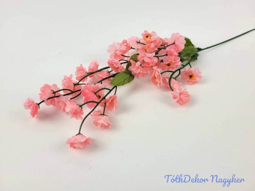 Apró virágos rezgő selyem szálas 39 cm - Rózsaszín