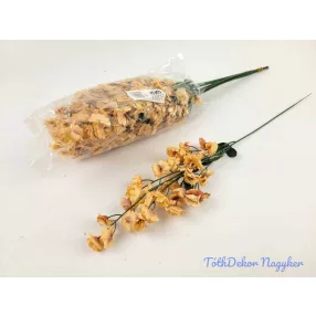   Apró virágos rezgő selyem szálas 39 cm - Narancsos barack