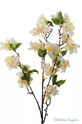 Virágzó ág 96cm - Törtfehér
