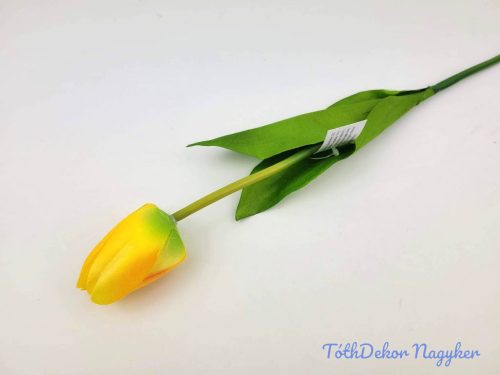 Bimbós tulipán szálas 53 cm - Sárga