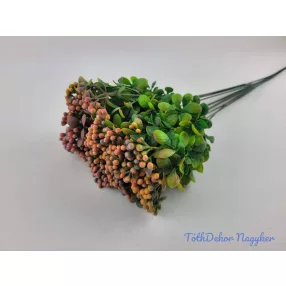 Bogyós szálas dekor 12db/köteg 53cm - Vegyes Korall