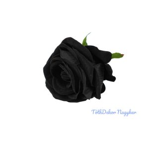 Szálas bársony rózsa 48 cm - Fekete